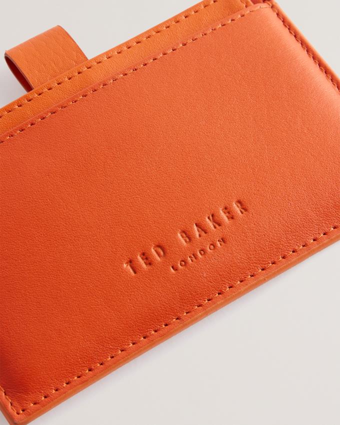 Porte-Carte Ted Baker Two Tone Leather Pullout Orange Homme | UJC-89919374